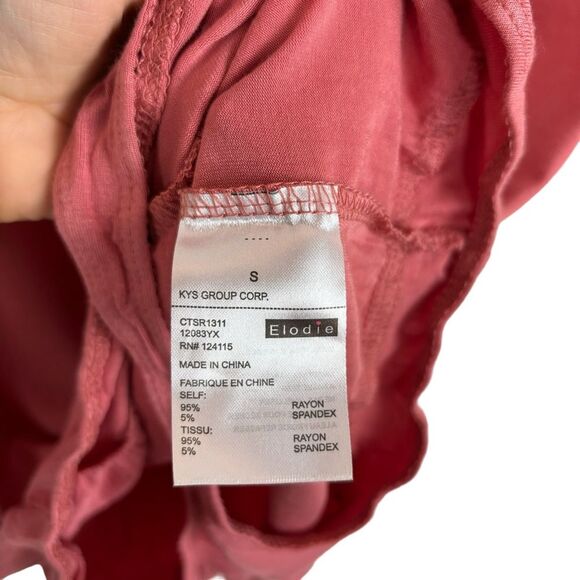 Elodie Pink Short Sleeve Bodysuit Women's Size Small - Picture 4 of 6